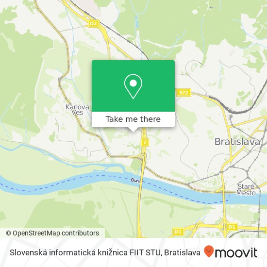 Slovenská informatická knižnica FIIT STU map