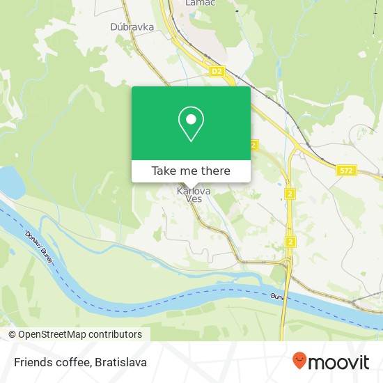 Friends coffee map