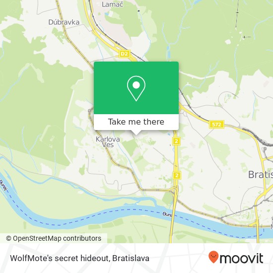 WolfMote's secret hideout map