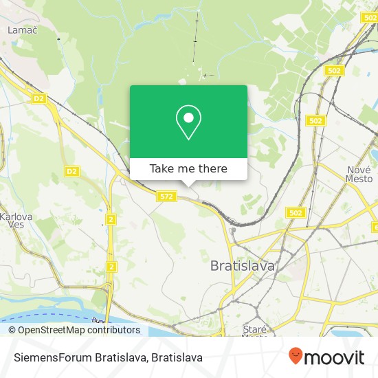 SiemensForum Bratislava map