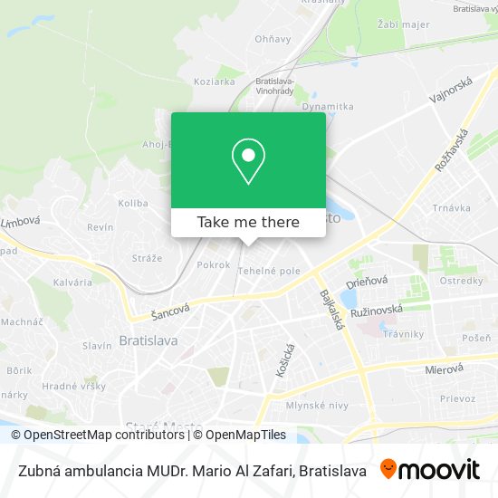 Zubná ambulancia MUDr. Mario Al Zafari map