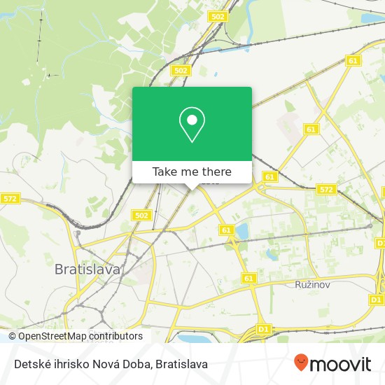 Detské ihrisko Nová Doba map