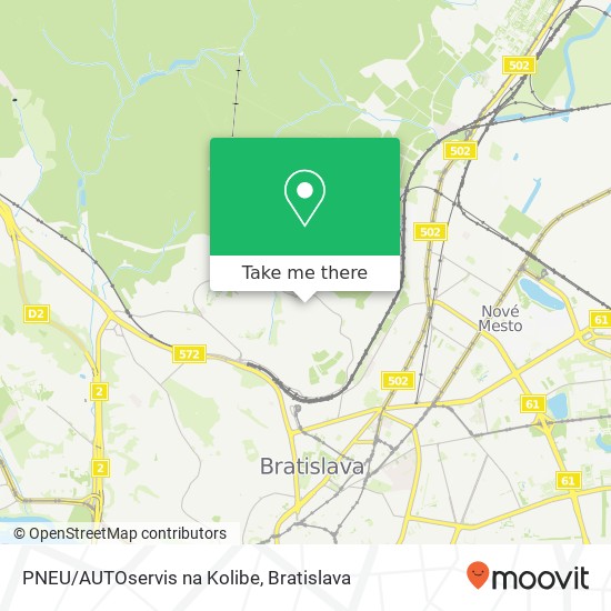 PNEU/AUTOservis na Kolibe map