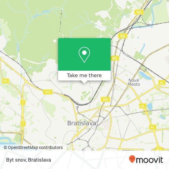 Byt snov map