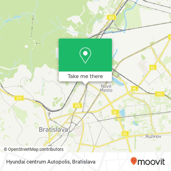 Hyundai centrum Autopolis map