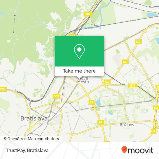 TrustPay map