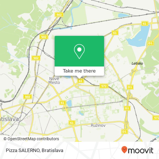 Pizza SALERNO map