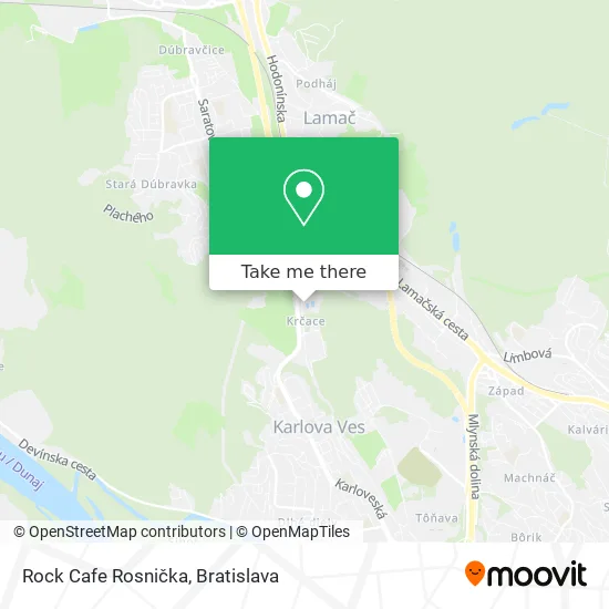 Rock Cafe Rosnička map