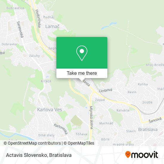 Actavis Slovensko map