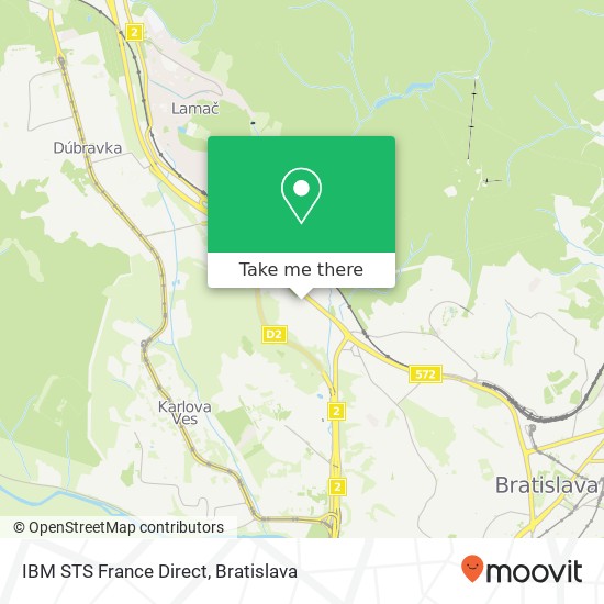 IBM STS France Direct map