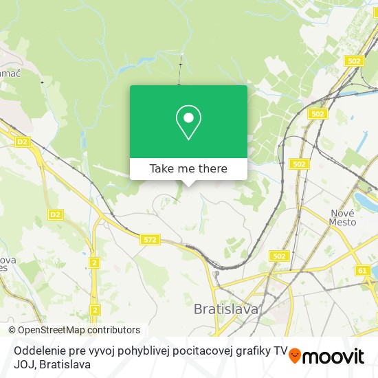 Oddelenie pre vyvoj pohyblivej pocitacovej grafiky TV JOJ map