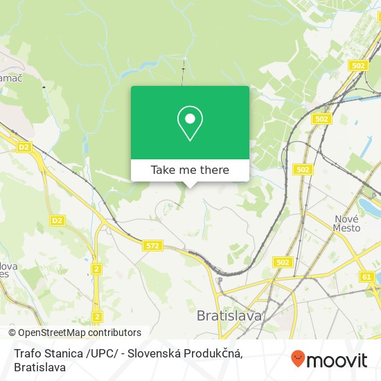 Trafo Stanica /UPC/ - Slovenská Produkčná map