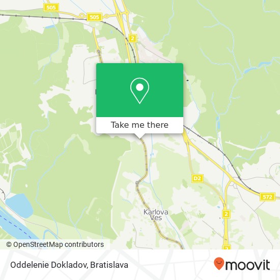 Oddelenie Dokladov map