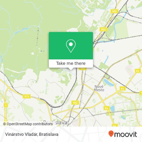 Vinárstvo Vladár map