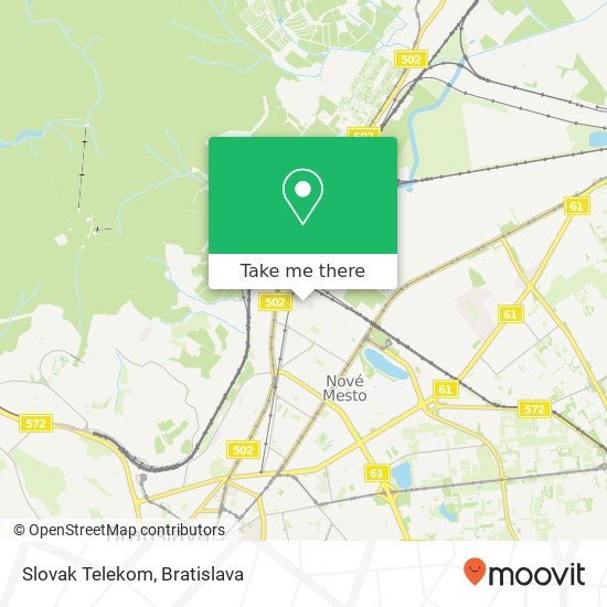 Slovak Telekom map