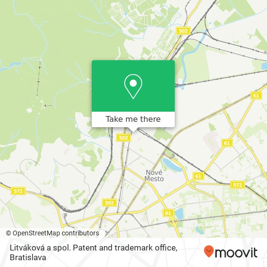 Litváková a spol. Patent and trademark office map