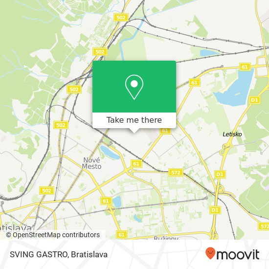 SVING GASTRO map