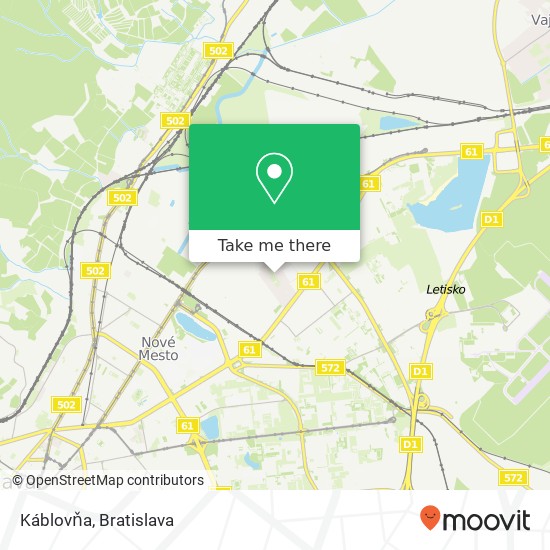 Káblovňa map