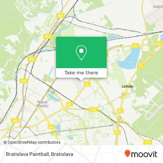 Bratislava Paintball map