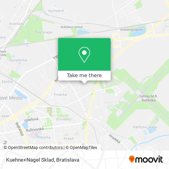 Kuehne+Nagel Sklad map