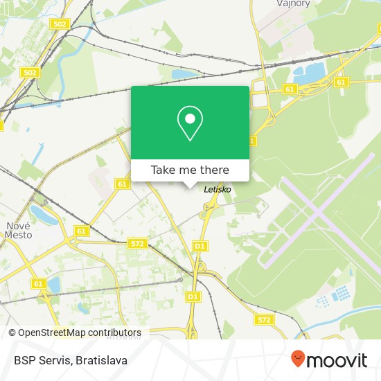 BSP Servis map