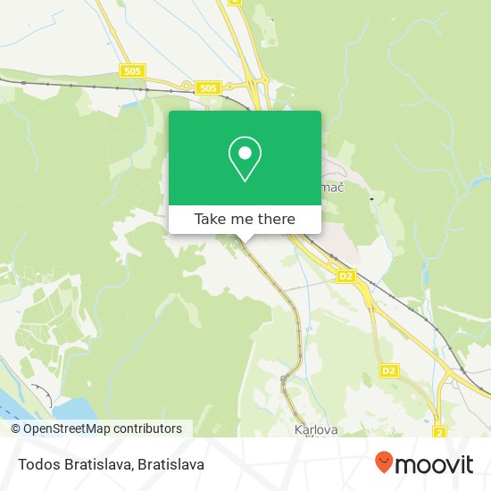 Todos Bratislava map