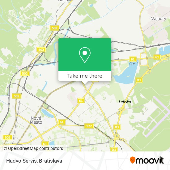 Hadvo Servis map