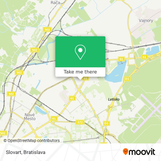 Slovart map