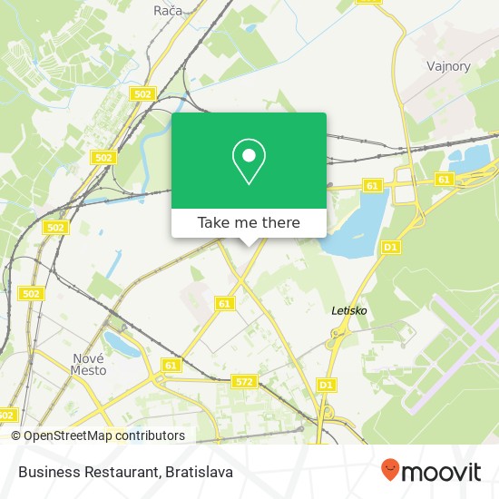 Business Restaurant map