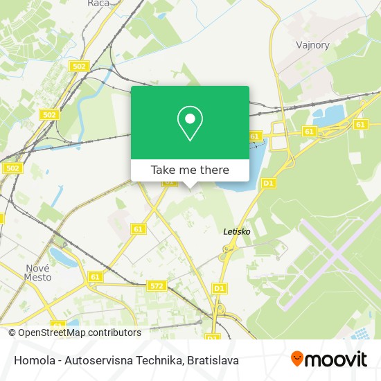 Homola - Autoservisna Technika map