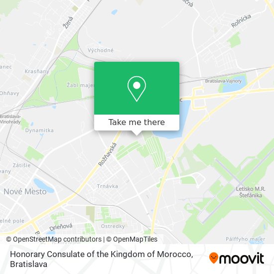 Honorary Consulate of the Kingdom of Morocco map