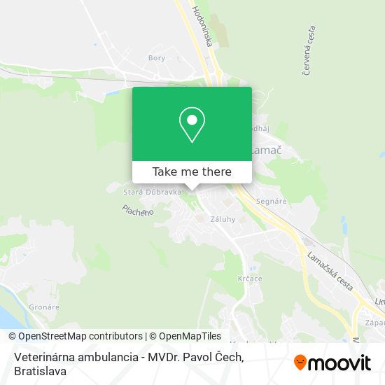 Veterinárna ambulancia - MVDr. Pavol Čech map