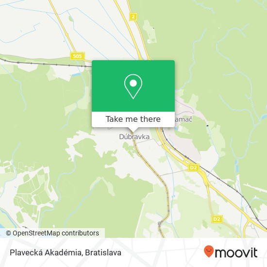 Plavecká Akadémia map