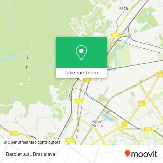 Barclet a.s. map