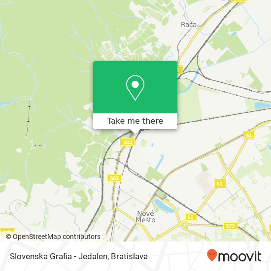 Slovenska Grafia - Jedalen map