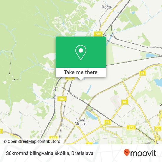 Súkromná bilingválna škôlka map