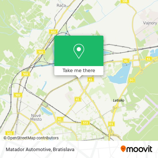 Matador Automotive map