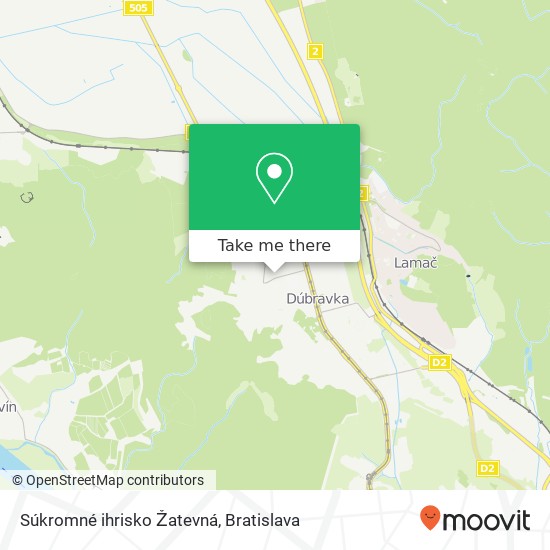 Súkromné ihrisko Žatevná map