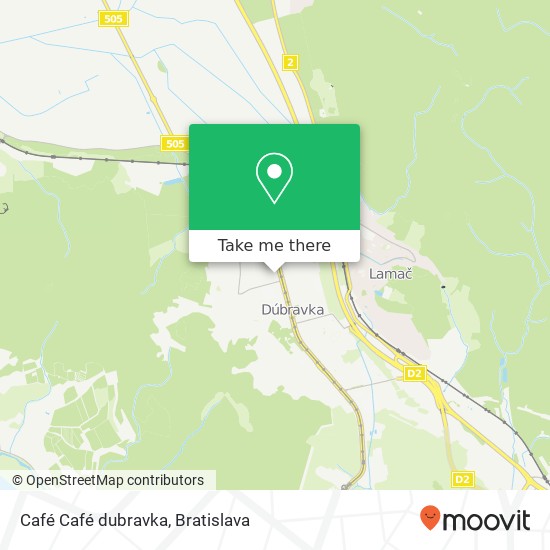 Café Café dubravka map