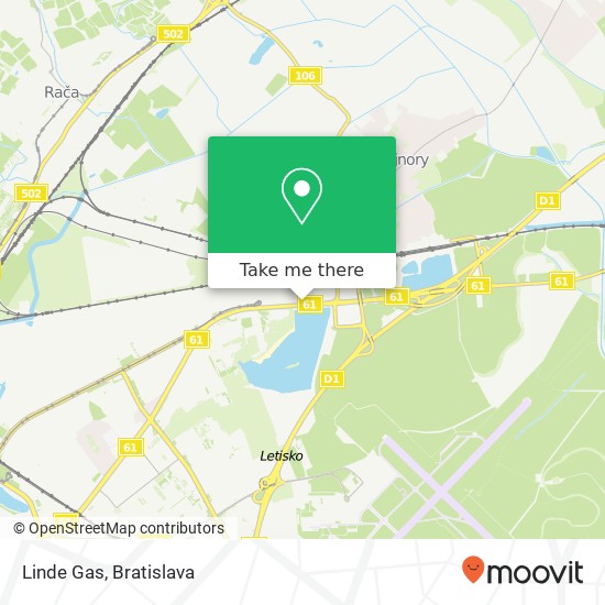 Linde Gas map