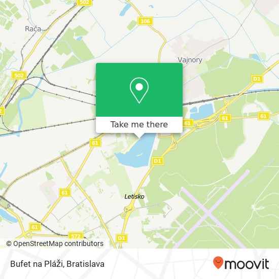 Bufet na Pláži map