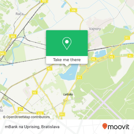mBank na Uprising map