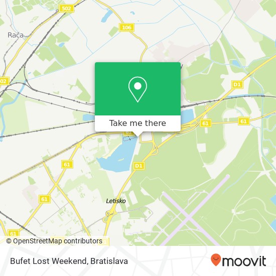 Bufet Lost Weekend map