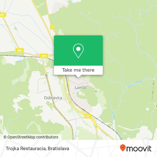 Trojka Restauracia map