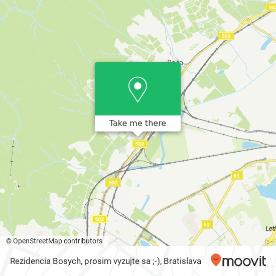 Rezidencia Bosych, prosim vyzujte sa ;-) map