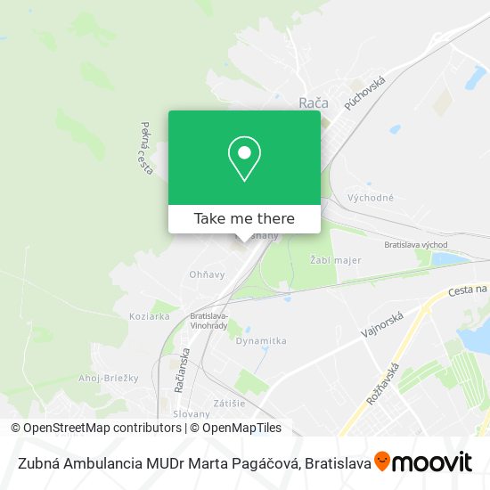 Zubná Ambulancia MUDr Marta Pagáčová map