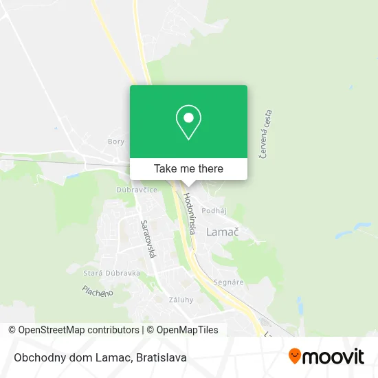 Obchodny dom Lamac map