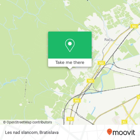 Les nad slancom map