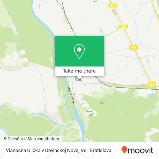 Vianocna Ulicka v Devinskej Novej Vsi map