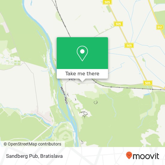 Sandberg Pub map